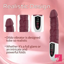 8.97in Premium Silicone Vibrating Realistic Female Dildo Vibrator Toy