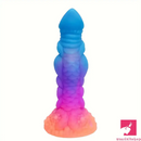 8.66in Silicone Dragon Luminous Real Soft Dildo For Clit Stimulation