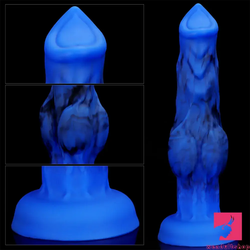 6.65in 7.63in 8.3in 9.25in 10.03in Fantasy Dog Penis Knot Dildo