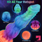 9.65in Real Silicone Soft Glowing Fantasy Dildo For Anal Expansion