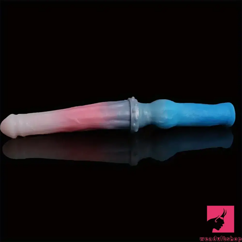 15.7in Long Large Double Sided Liquid Silicone Dog Horse Real Dildo