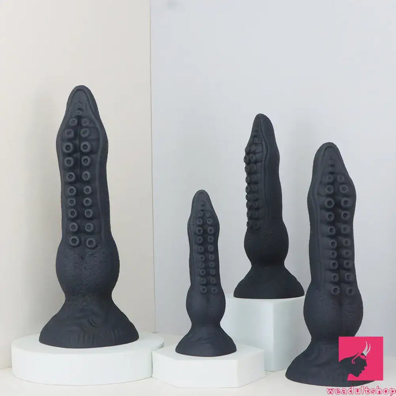 7.08in 9.06in 10.24in 11.81in Octopus Tentacle Odd Silicone Flexible Dildo