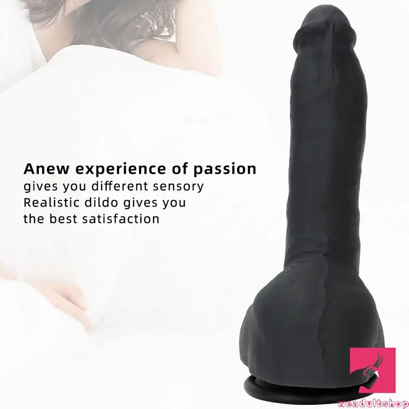 9.05in Premium Large Silicone Soft Mixed Color Dildo For Anus Clit