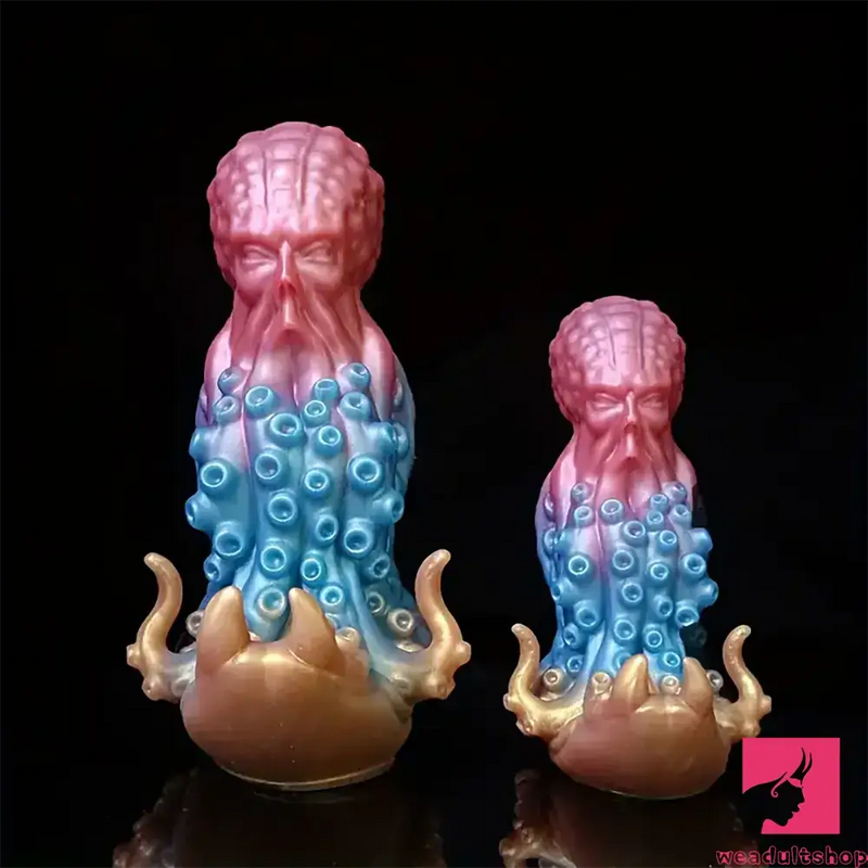 5.7in 7.87in Tentacle Octopus Silicone Soft Dildo For Women Anus