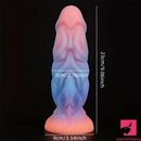 9.06in Fantasy Luminous Silicone Soft Big Dildo For Male Sex Toy