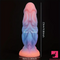 9.06in Fantasy Luminous Silicone Soft Big Dildo For Male Sex Toy