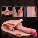 8.26in Realistic Silicone Hollow Dildo Pants Sleeve For Cock Enlargement