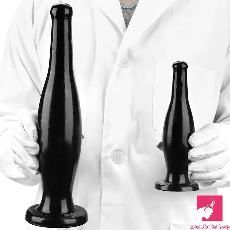 6.7in 11.41in Women Men Big Black Thick Beer Bottle Dildo For Anal Clit