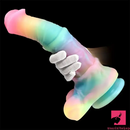 9.65in 11.02in 12.6in Rainbow Luminous Large Horse Silicone Real Dildo