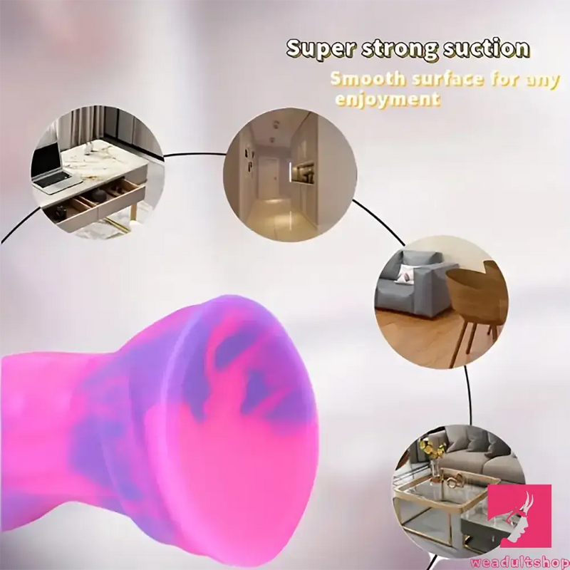 6.89in Body Safe Silicone Soft Odd Suction Cup Dildo For Women Men