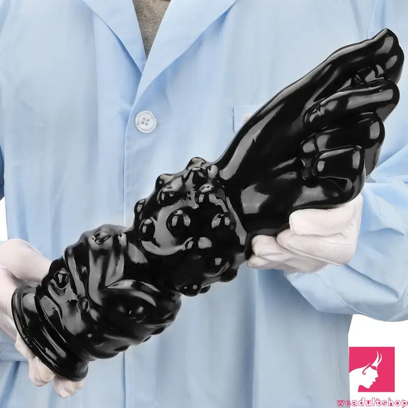 7.67in 11.41in 14in Large Thick Black Hands Fist Dildo For Vaginal Sex