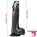 8.46in Large Uncut Silicone Soft Mixed Color Dildo For Women Sex Toy