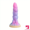 8.14in Flexible Silicone Soft Big Dildo Luminous Monster Adult Toy