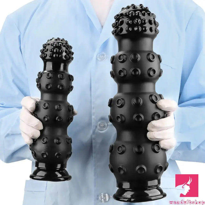 6.7in 9.84in 13.38in Super Black Animal Octopus Female Anal Plug Dildo