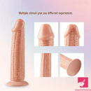 7.09in Real Vegetable Corn Dildo For Women Vagina Sex With Sucker