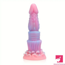 8.46in Fantasy Luminous Monster Silicone Soft Dildo Anal Clit Opener