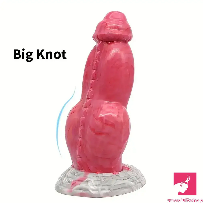 7.67in Fantasy Monster Silicone Soft Dildo For Vagina With Big Knot