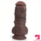 6.3in 7.87in Superb Flesh-like Silicone Real Skin Ebony Silicone Dildo