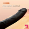 5.91in Silicone Soft Vibrating Wearable Lesbian Female Strap on Dual Dildo