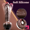 8.5in Unique Soft Silicone Lifelike Skin-Touching Dildo With Sucker