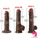 Multiple Inches Silicone Soft Female Dildo Love Toy For Vaginal Stimulation