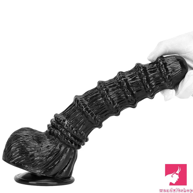 9.25in 9.64in 11.02in Big Thick Black Dildo BDSM Horse Penis Love Toy