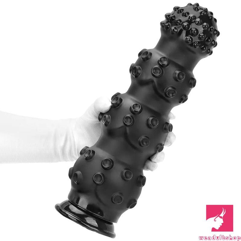 6.7in 9.84in 13.38in Super Black Animal Octopus Female Anal Plug Dildo