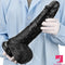 12.6in 14.17in Super Large Long Thick Black Real Anal Dildo For Men