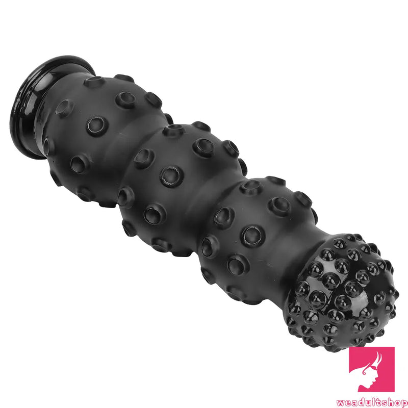 6.7in 9.84in 13.38in Super Black Animal Octopus Female Anal Plug Dildo