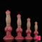 7.48in 9.45in 11.02in 12.99in Soft Liquid Silicone Big Dog Knotted Dildo