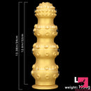 6.7in 9.84in 13.38in Gold Silicone Animal Octopus Big Butt Plug Dildo