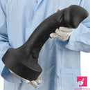 10.63in 12.6in 13.77in Silicone Big Soft Curved Black Mushroom Dildo