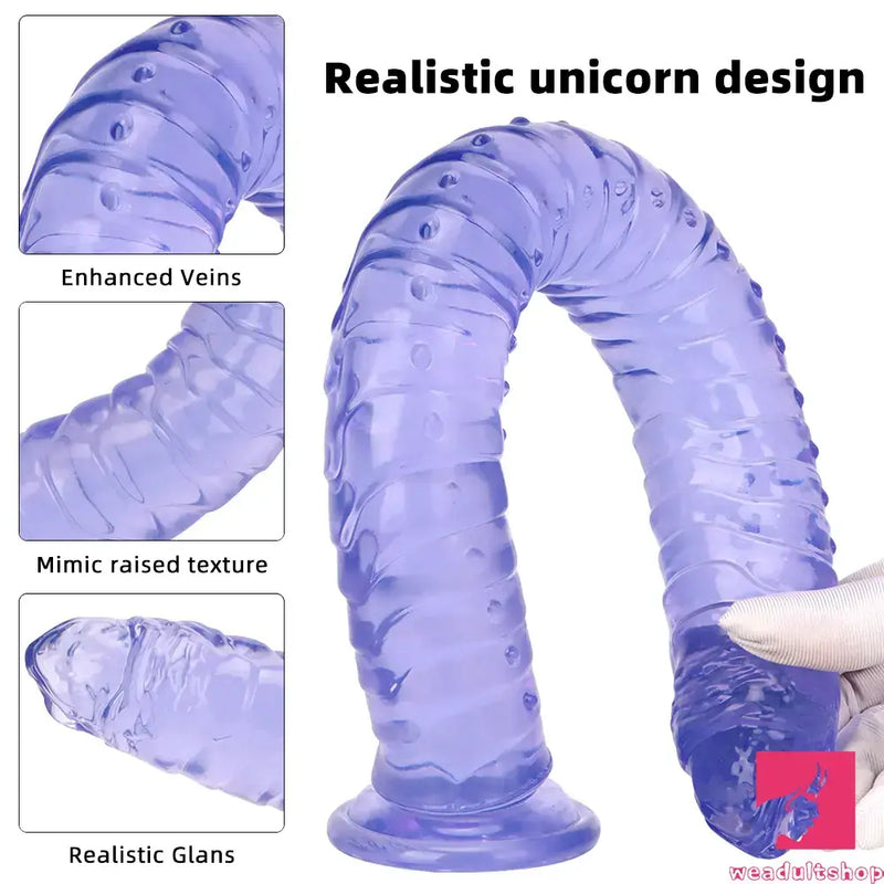 15.35in Long Huge Colorful Dildo For Anal Vaginal Expansion Adult Toy