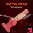 7.48in 9.45in 11.02in 12.99in Soft Liquid Silicone Big Dog Knotted Dildo