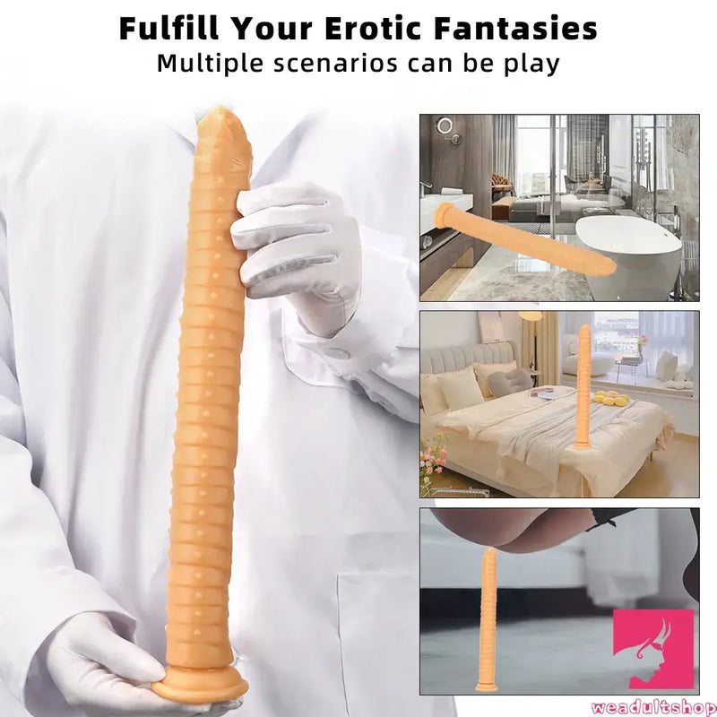 15.35in Long Huge Colorful Dildo For Anal Vaginal Expansion Adult Toy