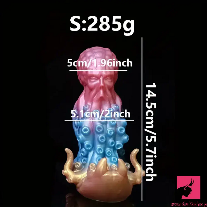 5.7in 7.87in Tentacle Octopus Silicone Soft Dildo For Women Anus