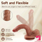 6.69in Realistic Silicone Soft Dildo For Women Anus Clit Hand-Free Sex