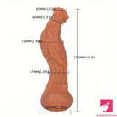 10.8in Rooster Shape Fantasy Large Silicone Soft Dildo For Anus Vagina