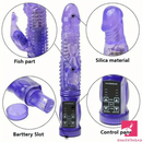 8.86in Silicone Soft Vibrating Rotation Dildo For G-spot Clit Stimulator