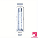 6.3in 7.1in 7.7in 8.5in 9.8in 12in Realistic Clear Suction Cup Dildo