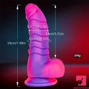 7.48in Uncut Fantasy Silicone Soft Dildo For Anal Prostate Anus