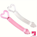 7.87in Clear Premium Unisex Glass Crystal Dildo For Female Male Gay