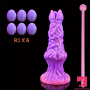 7.99in Luminous Ovipositor Silicone Dildo For Anal Vaginal Orgasm