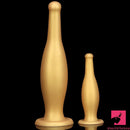 6.7in 11.41in Gold Beer Bottle Silicone Soft Big Real Butt Plug Dildo