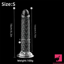 6.3in 7.48in 8.27in Real Lifelike Dragon Clear Silicone Soft Male Dildo