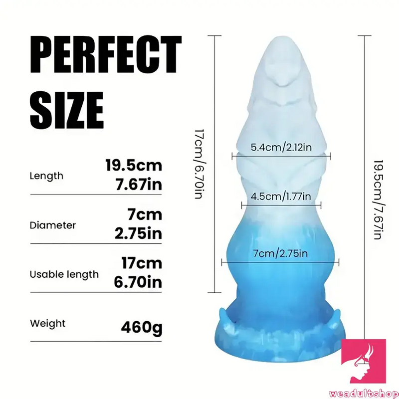 7.67in Silicone Soft Monster Animal Dildo For G-Spot Vaginal Love Toy