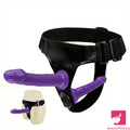 5.9in 7.1in Wearable Adjustable Panty Harness Strap on Dual Real Dildo