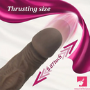 10.6in Large Vibrating Thrusting Big Silicone Soft Heated Dildo Machine