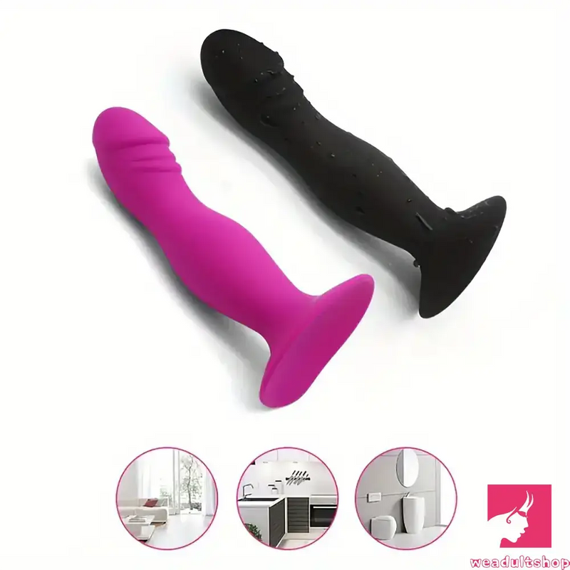 5.9in Unisex Soft Silicone Dildo For Anal Vaginal Simulation Love Toy