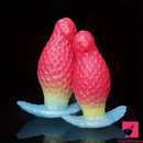 2.75in 3.54in 4.33in Strawberry Small Unisex Silicone Soft Dildo For Anus